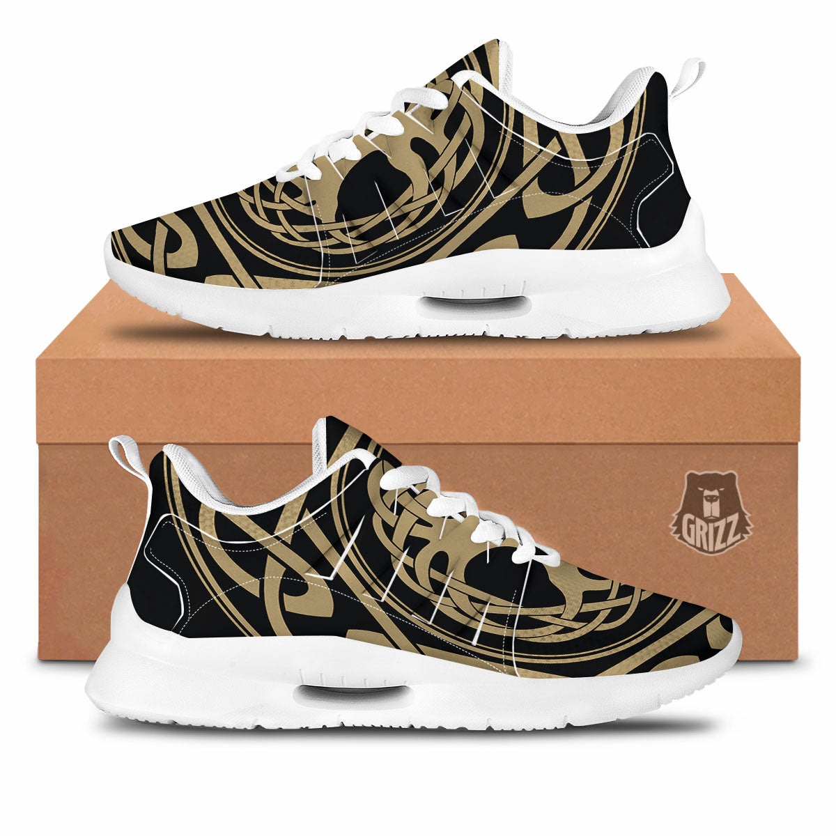 Yggdrasil Scandinavian Print Tennis Shoes-grizzshop