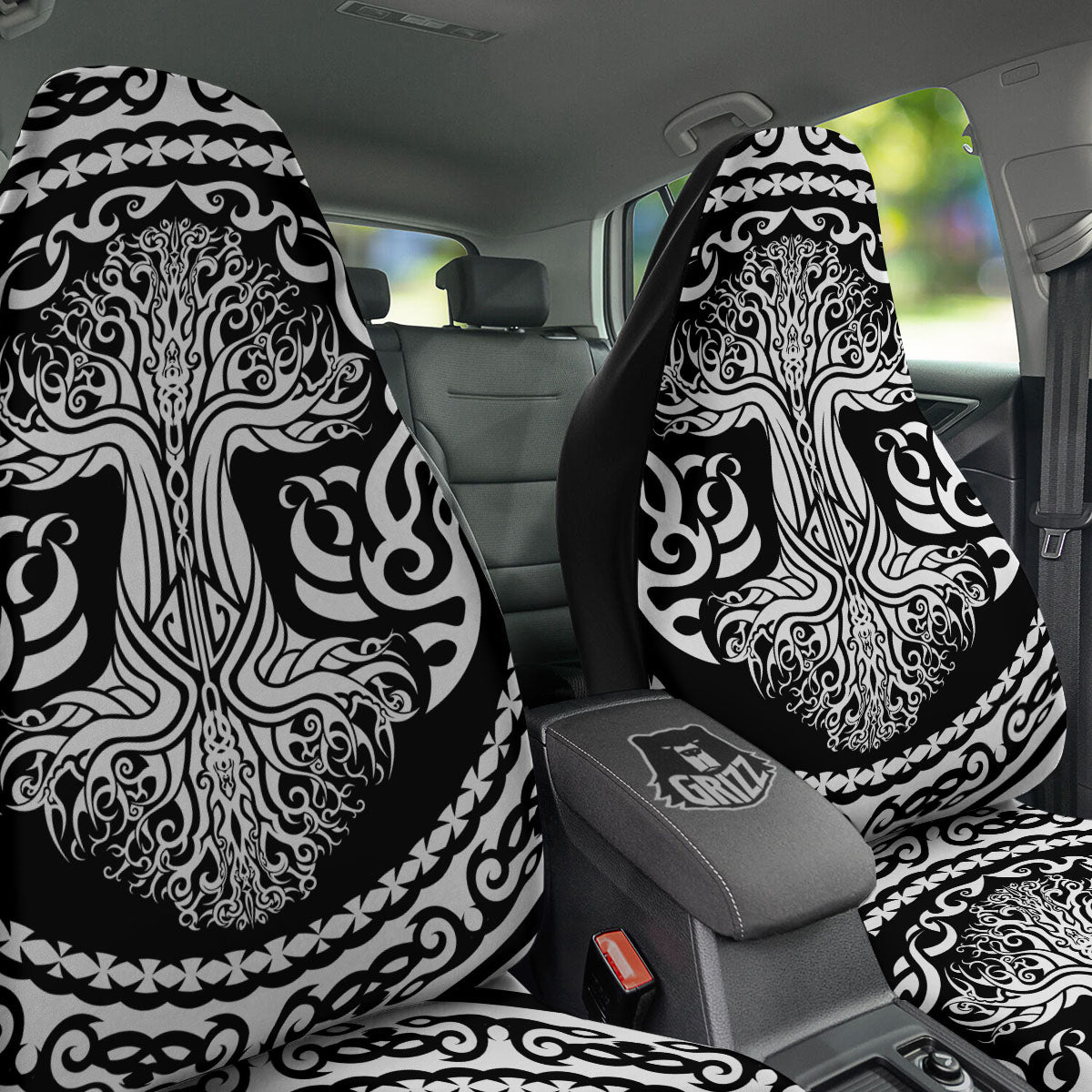 Yggdrasil Tree Ancient Print Car Seat Covers-grizzshop