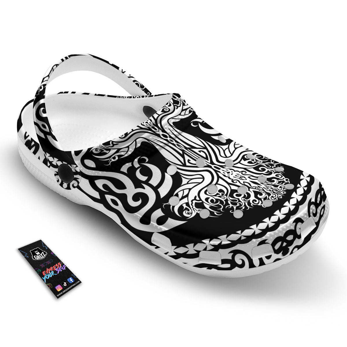 Yggdrasil Tree Ancient Print Clog-grizzshop
