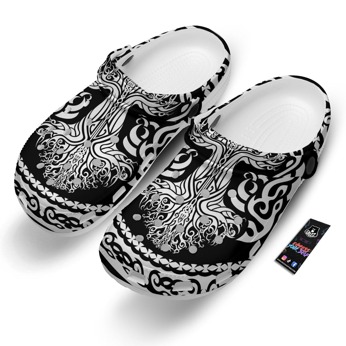 Yggdrasil Tree Ancient Print Clog-grizzshop