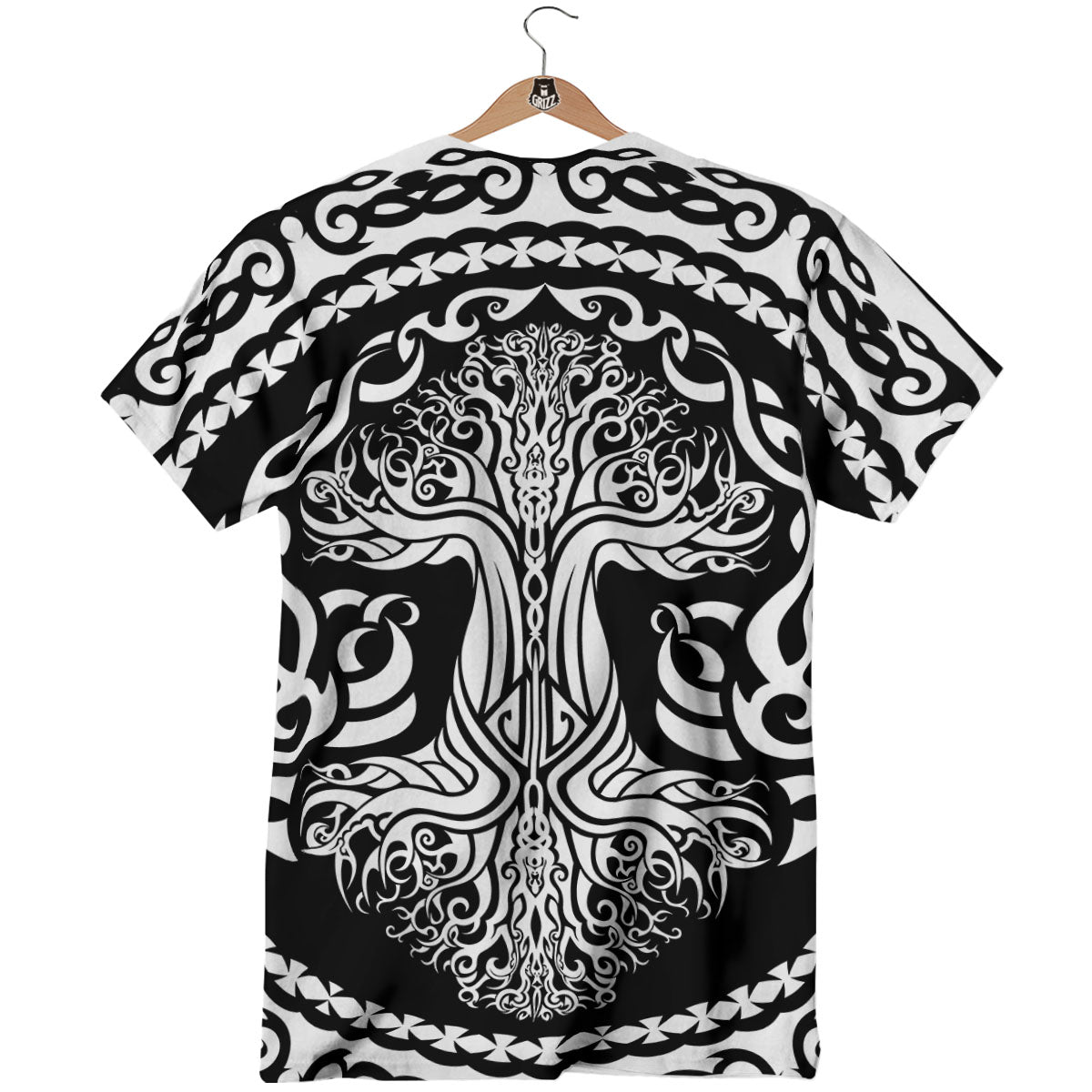 Yggdrasil Tree Ancient Print T-Shirt-grizzshop