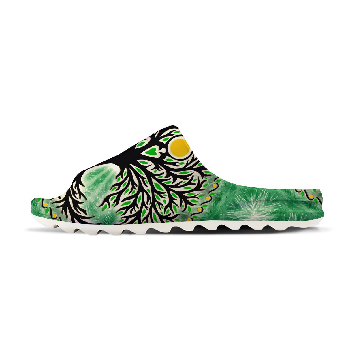 Yggdrasil Moon And Sun Print Sandals-grizzshop