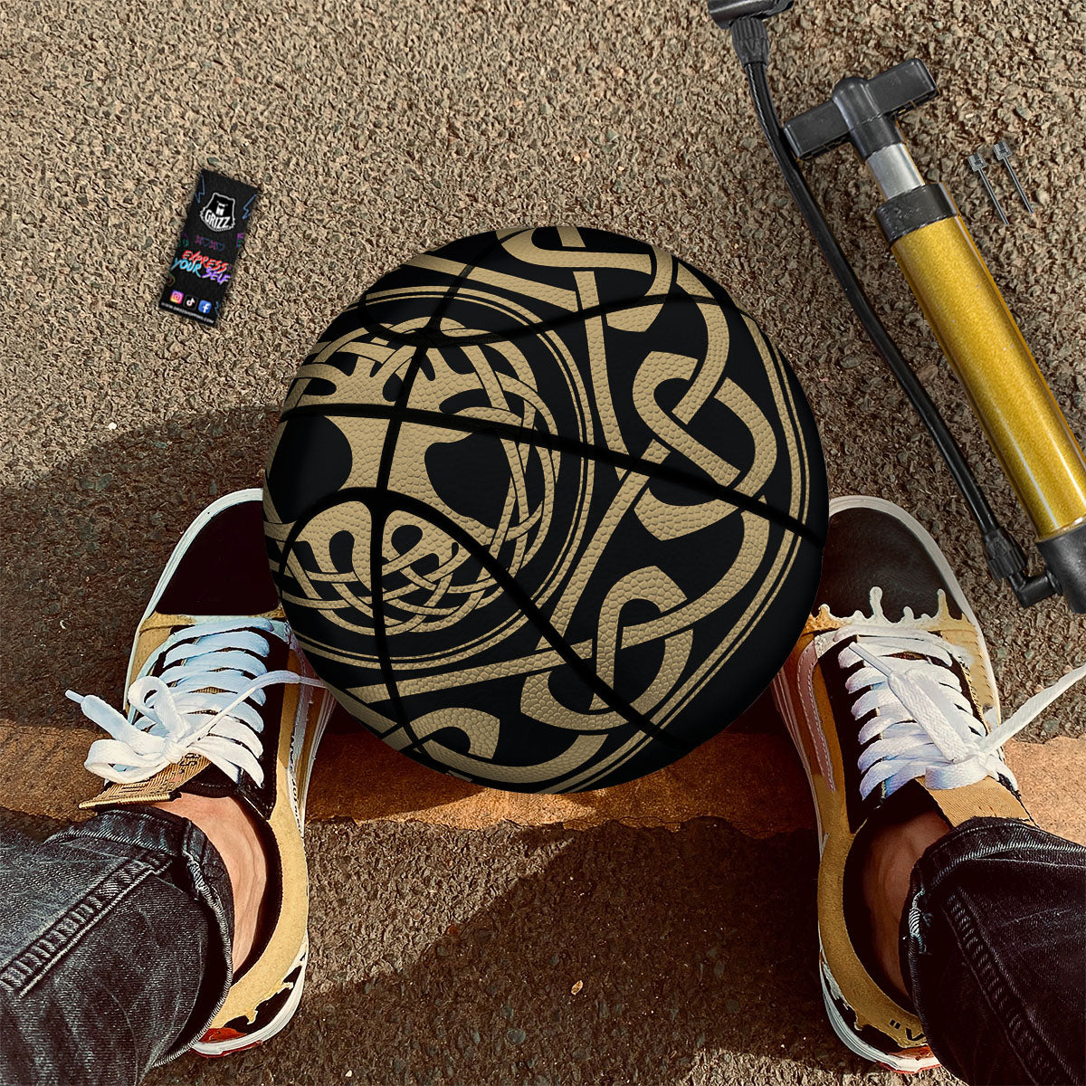Zodiac Sign Vintage Gemini Print Basketball
