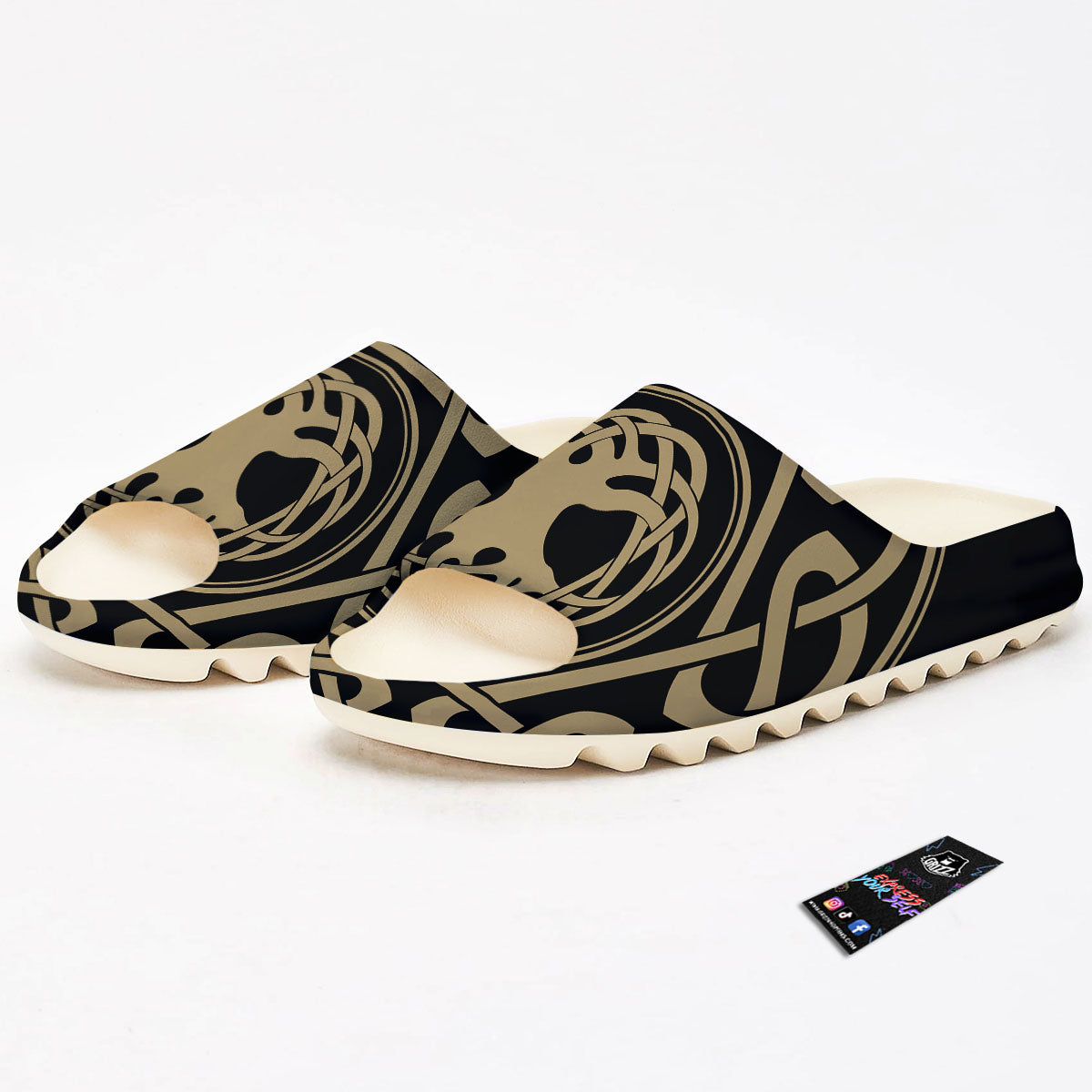 Yggdrasil Scandinavian Print Sandals-grizzshop