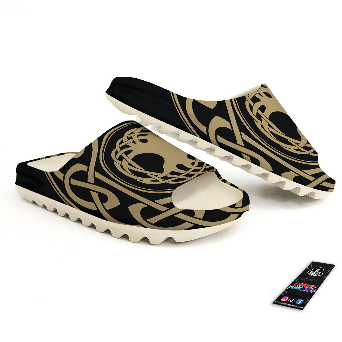 Yggdrasil Scandinavian Print Sandals-grizzshop