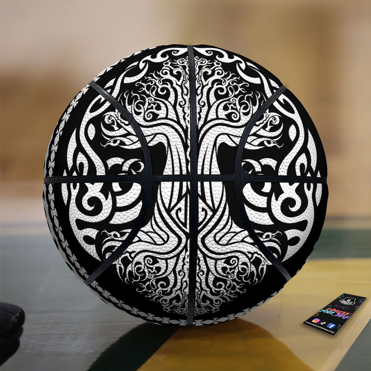 Yggdrasil Tree Ancient Print Basketball