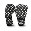 Yin Yang Black Pattern Print Boxing Gloves-grizzshop