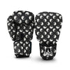 Yin Yang Black Pattern Print Boxing Gloves-grizzshop