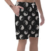 Yin Yang Black Pattern Print Men's Shorts-grizzshop