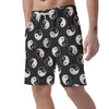 Yin Yang Black Pattern Print Men's Shorts-grizzshop