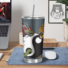 Yin Yang Dragon And Tiger Print Tumbler-grizzshop