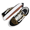 Yin Yang Gold Bagua Print Skate Shoes-grizzshop