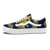 Yin Yang Gold Mandala Print Skate Shoes-grizzshop