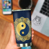 Yin Yang Gold Mandala Print Tumbler-grizzshop