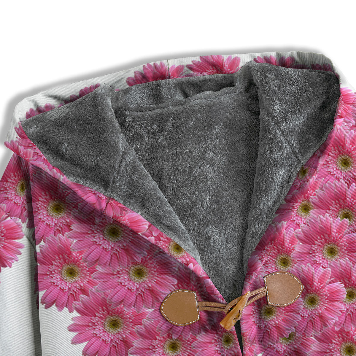 Yin Yang Pink Flowers Print Men's Windbreaker Jacket-grizzshop