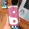 Yin Yang Pink Flowers Print Tumbler-grizzshop