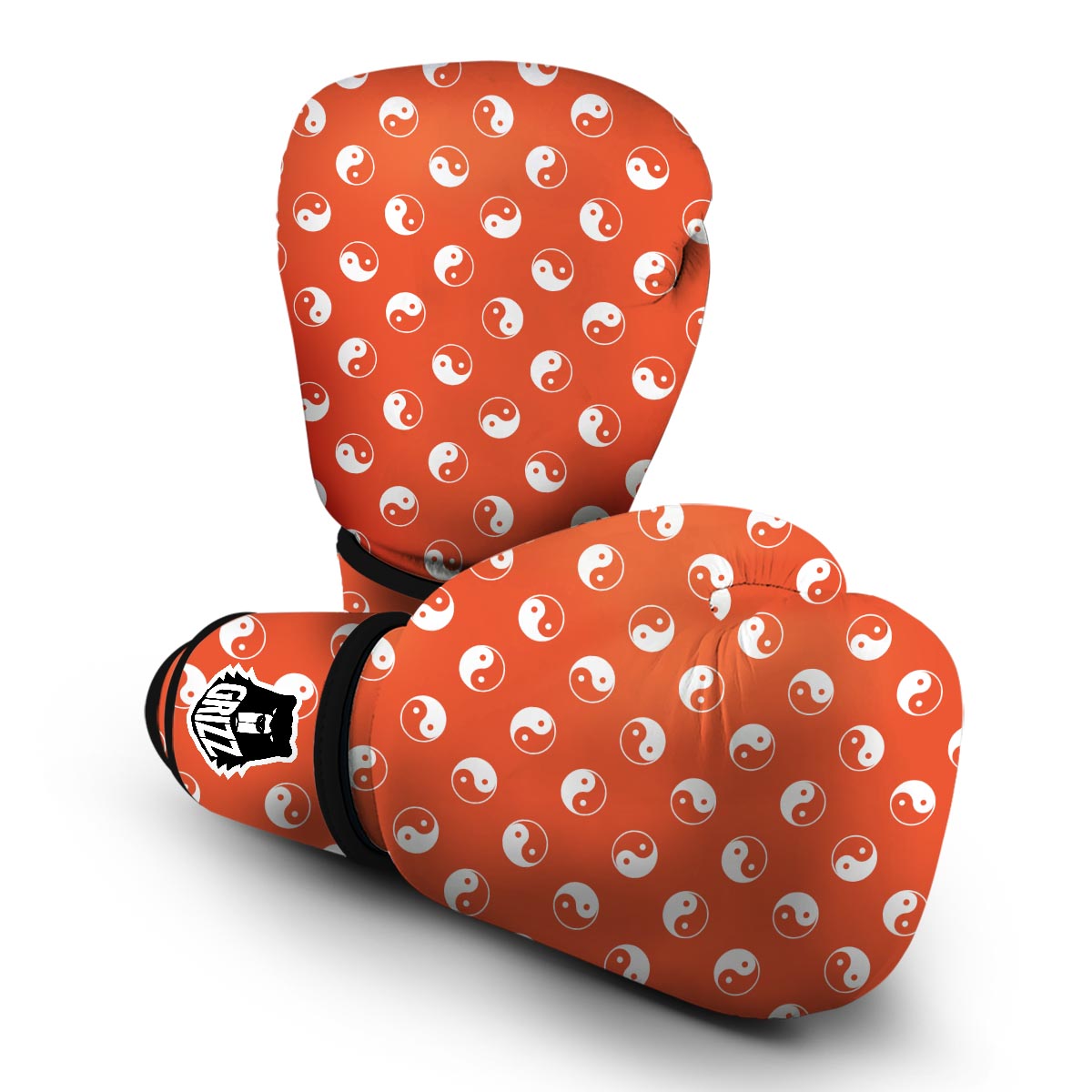 Yin Yang Print Pattern Boxing Gloves-grizzshop