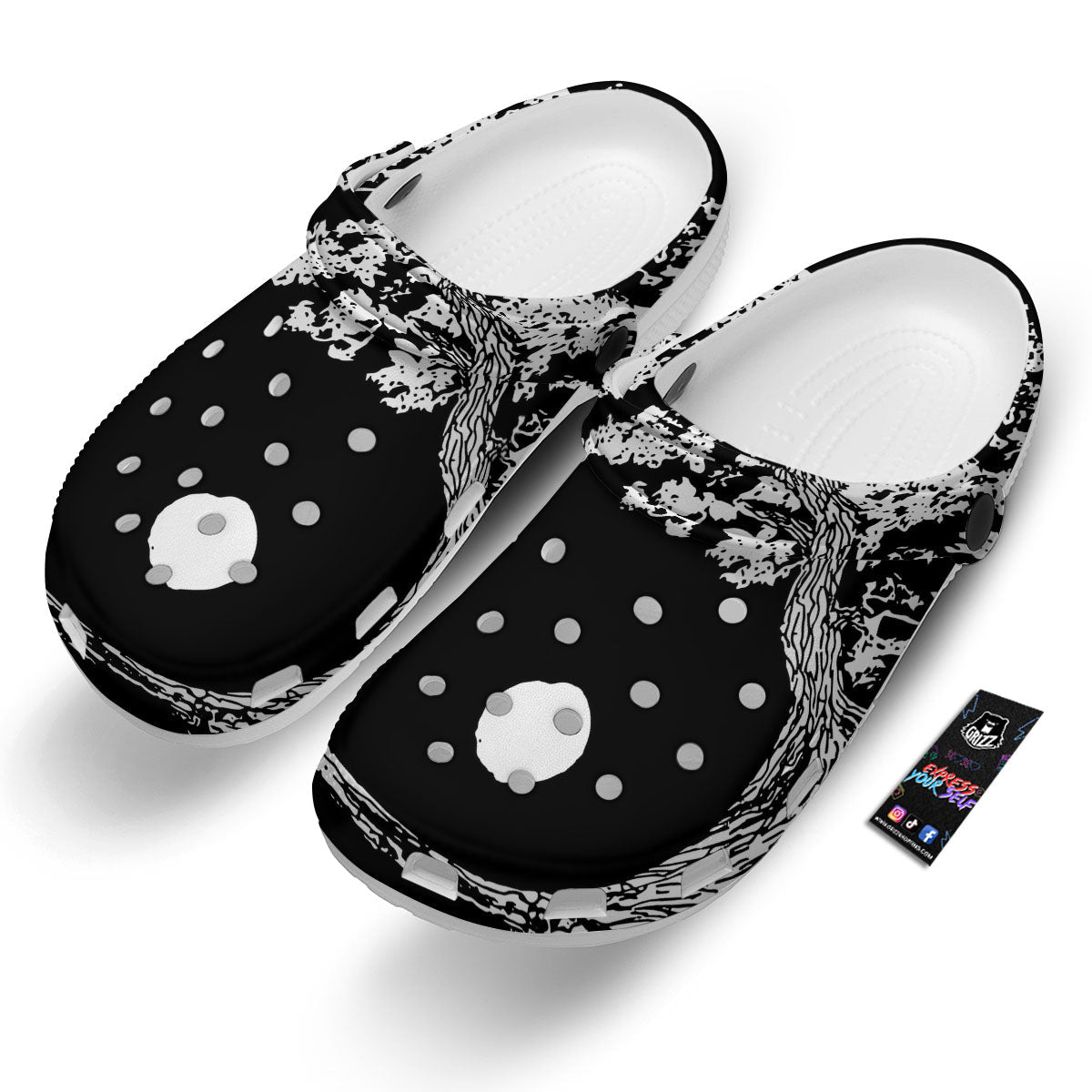 Yin Yang Roots Print Clog-grizzshop