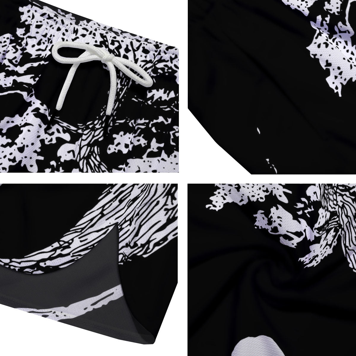 Yin Yang Roots Print Men's Running Shorts-grizzshop