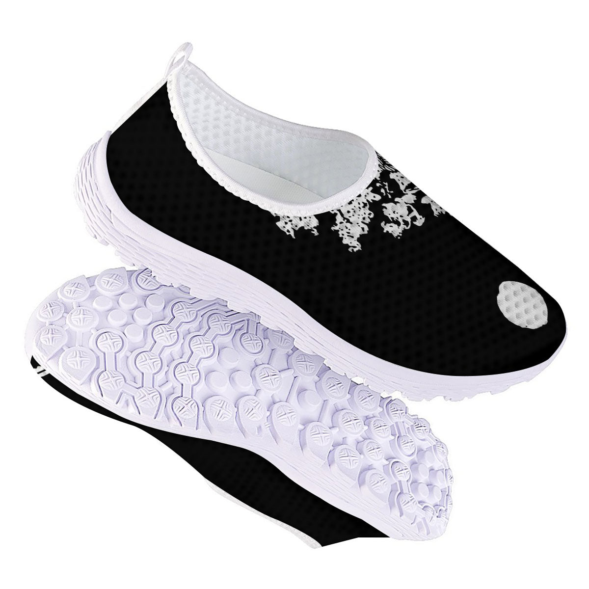 Yin Yang Roots Print Nurse Shoes-grizzshop