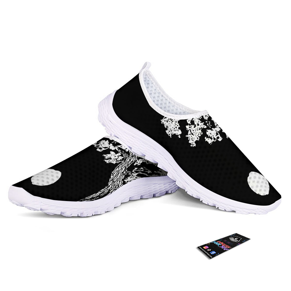 Yin Yang Roots Print Nurse Shoes-grizzshop