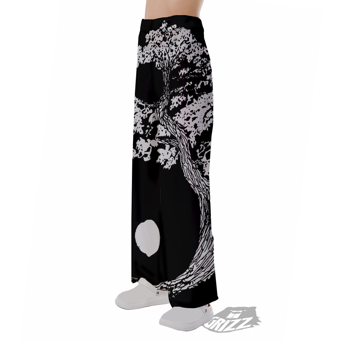Yin Yang Roots Print Pajama Pants-grizzshop