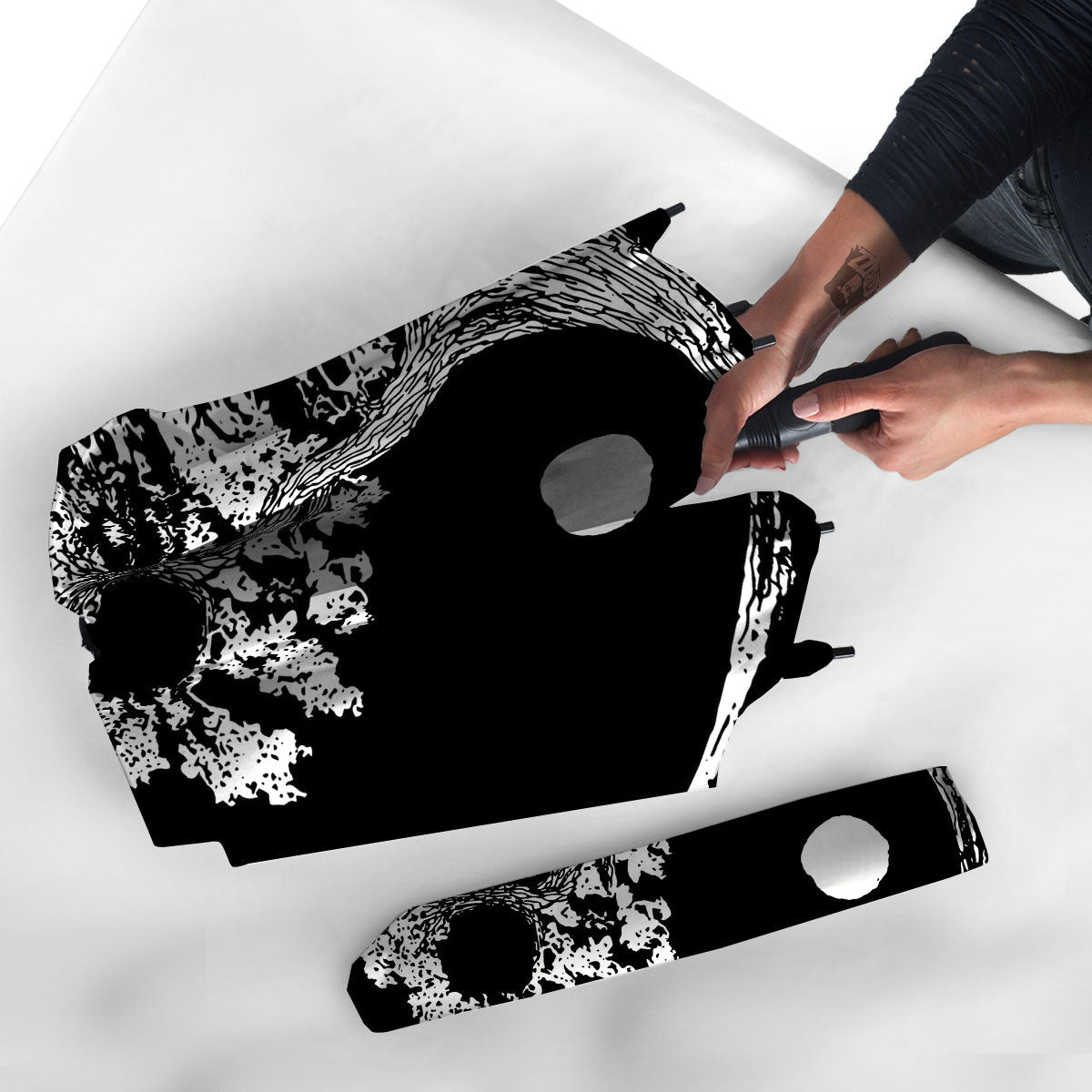 Yin Yang Roots Print Umbrella-grizzshop