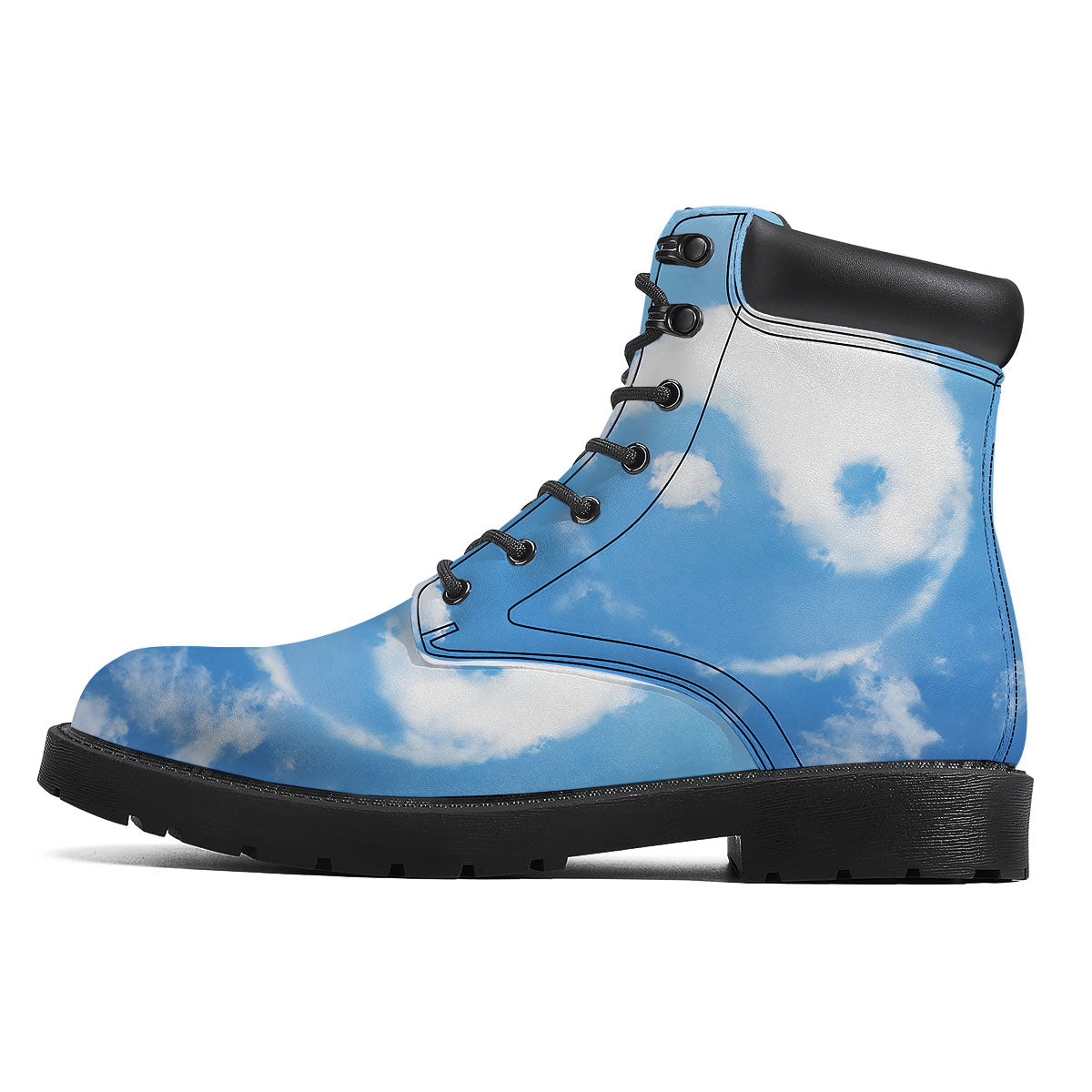 Yin Yang Space And Sky Print Boots-grizzshop