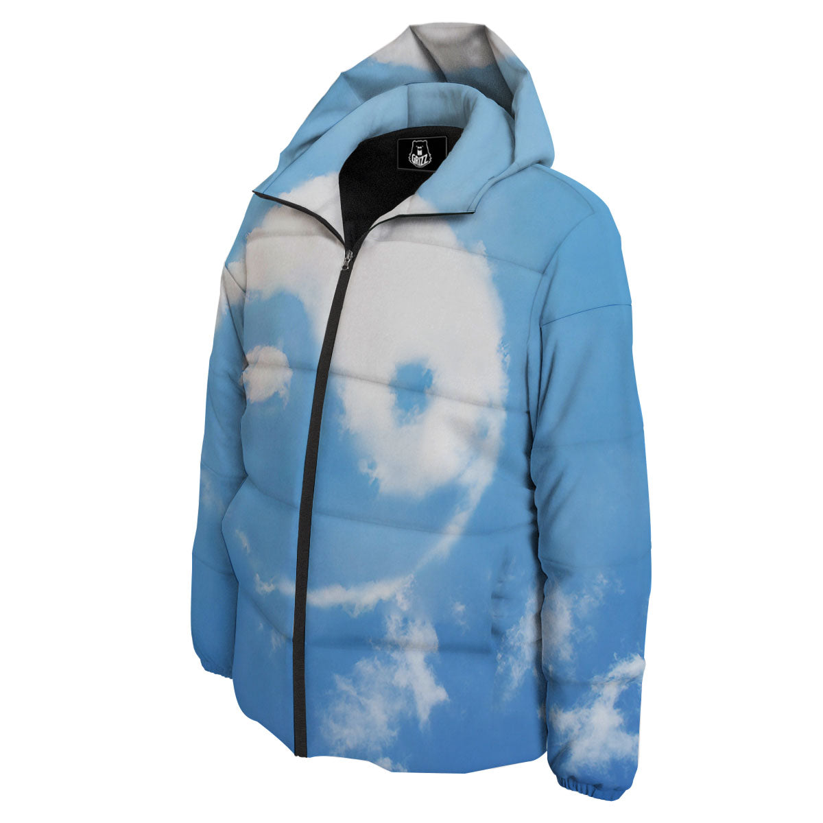 Yin Yang Space And Sky Print Down Jacket-grizzshop