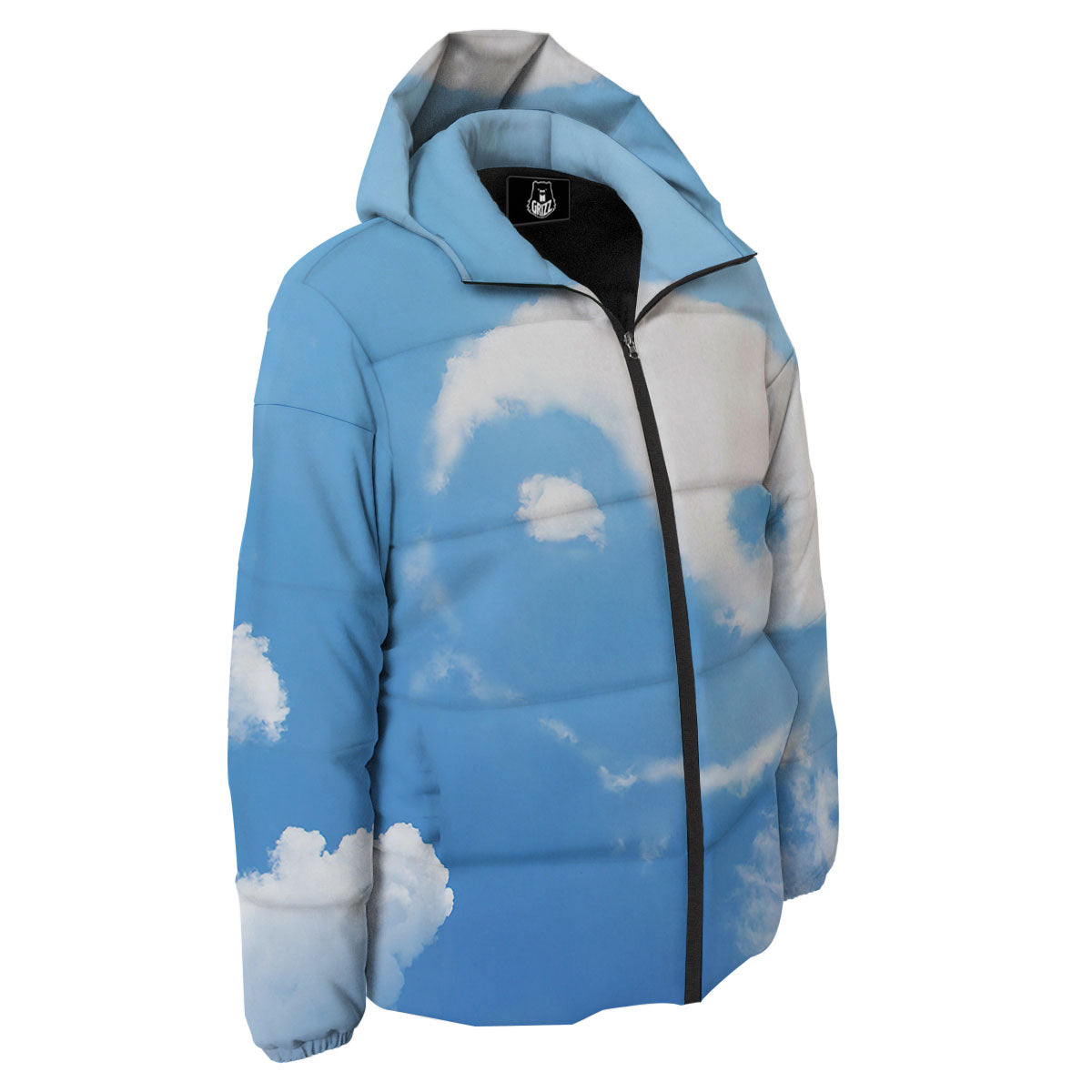 Yin Yang Space And Sky Print Down Jacket-grizzshop