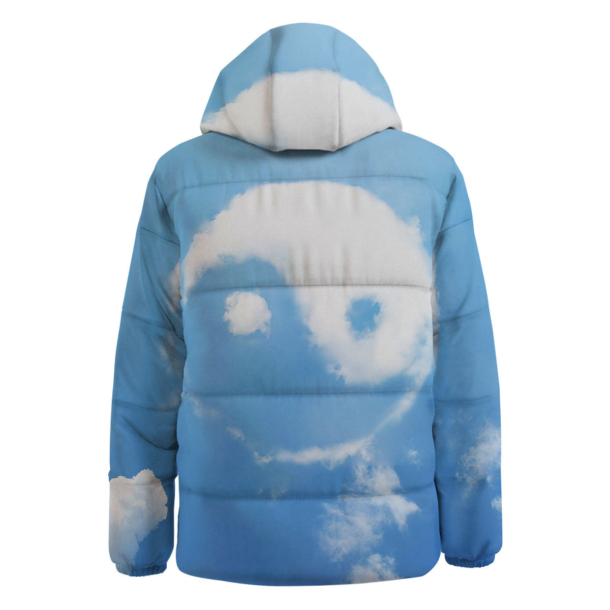 Yin Yang Space And Sky Print Down Jacket-grizzshop