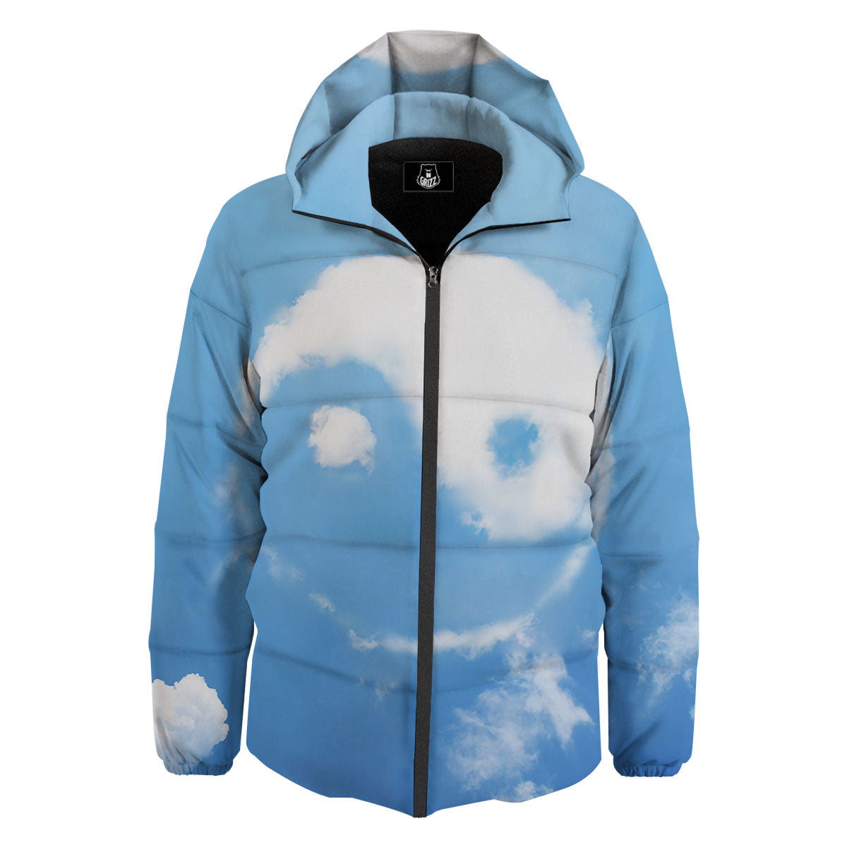 Yin Yang Space And Sky Print Down Jacket-grizzshop