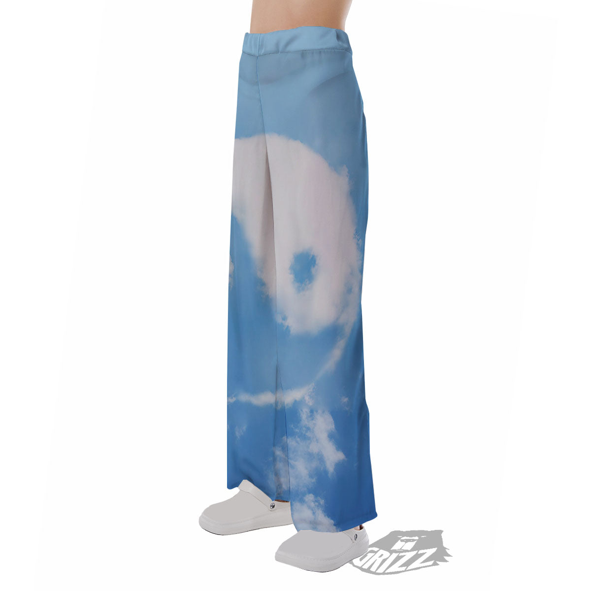 Yin Yang Space And Sky Print Pajama Pants-grizzshop