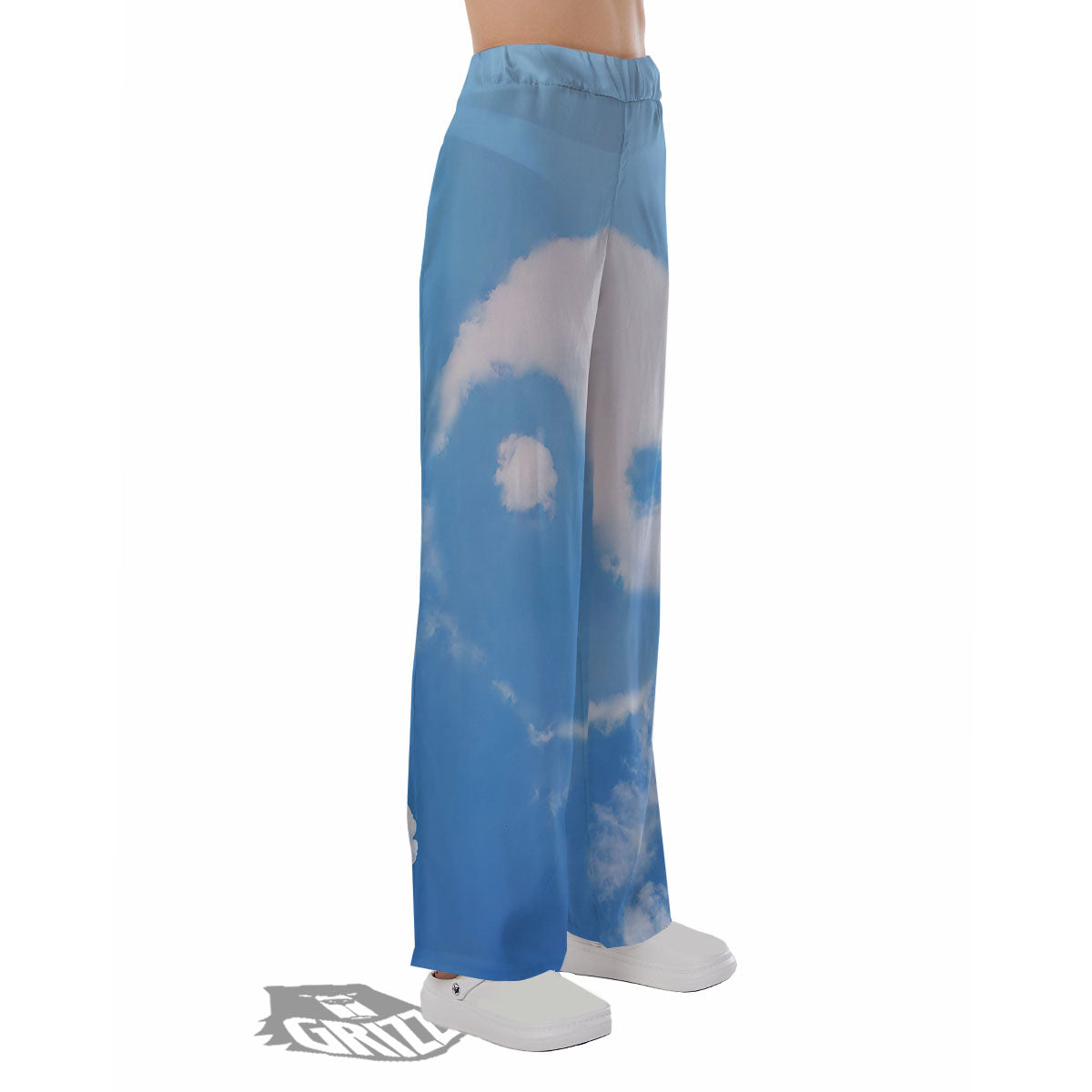 Yin Yang Space And Sky Print Pajama Pants-grizzshop