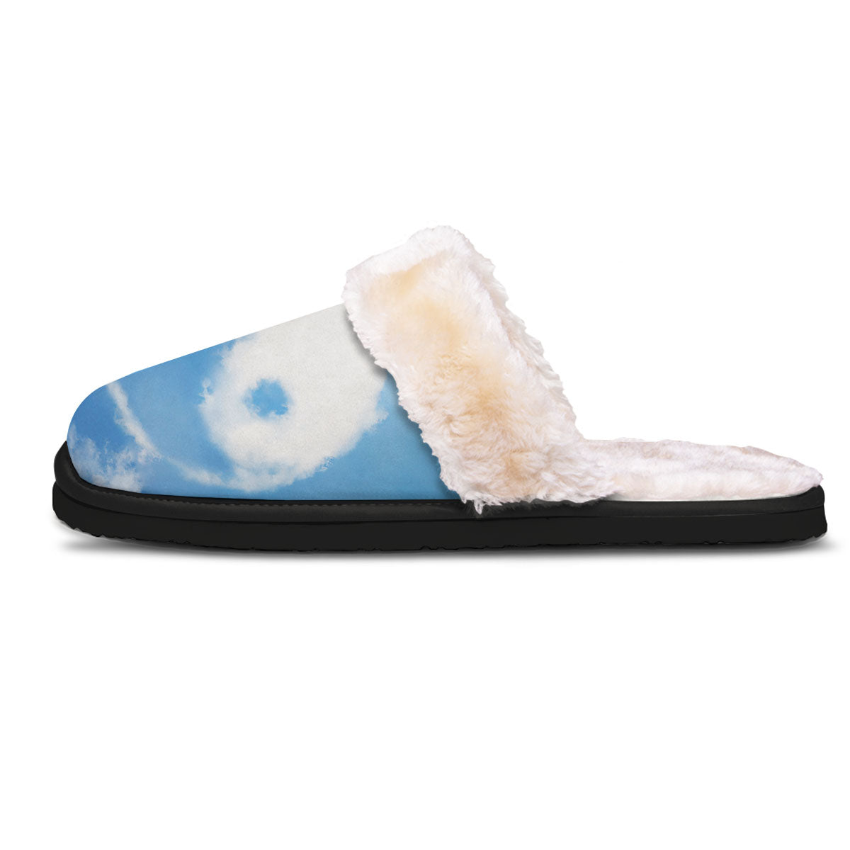 Yin Yang Space And Sky Print Slippers-grizzshop
