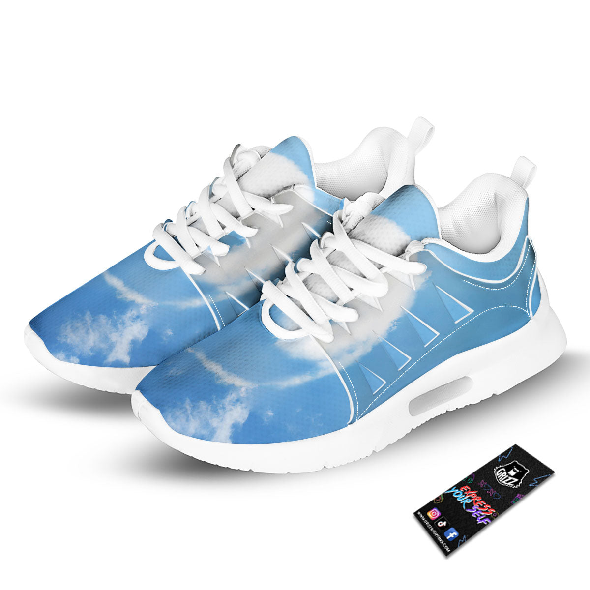 Yin Yang Space And Sky Print Tennis Shoes-grizzshop
