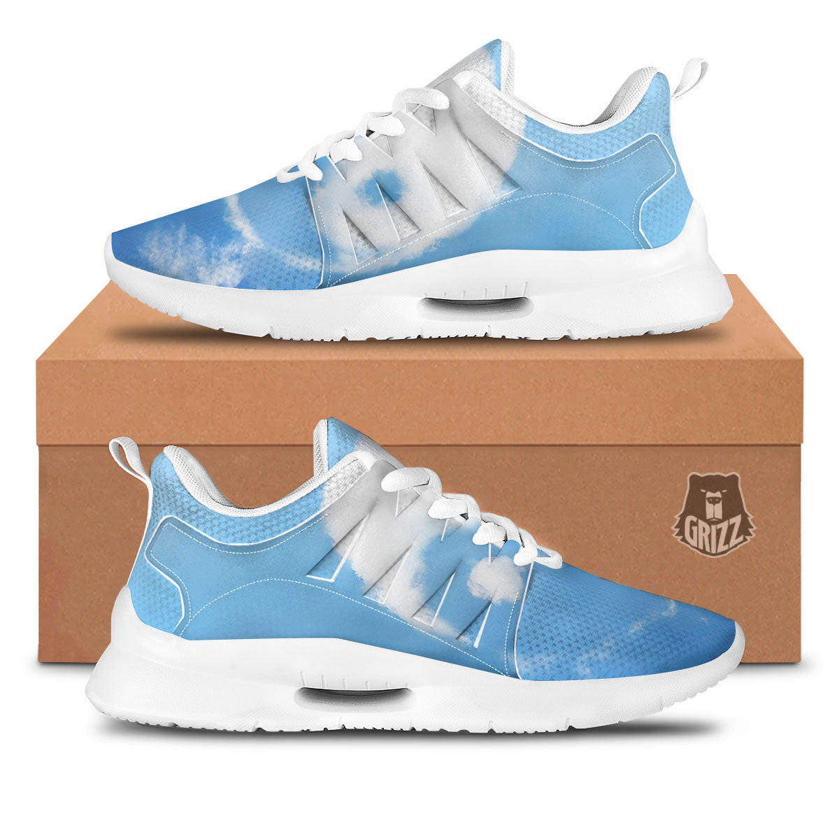 Yin Yang Space And Sky Print Tennis Shoes-grizzshop
