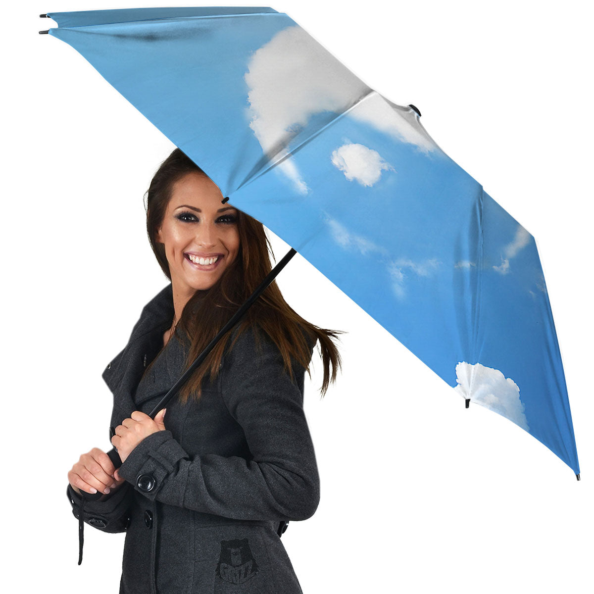 Yin Yang Space And Sky Print Umbrella-grizzshop