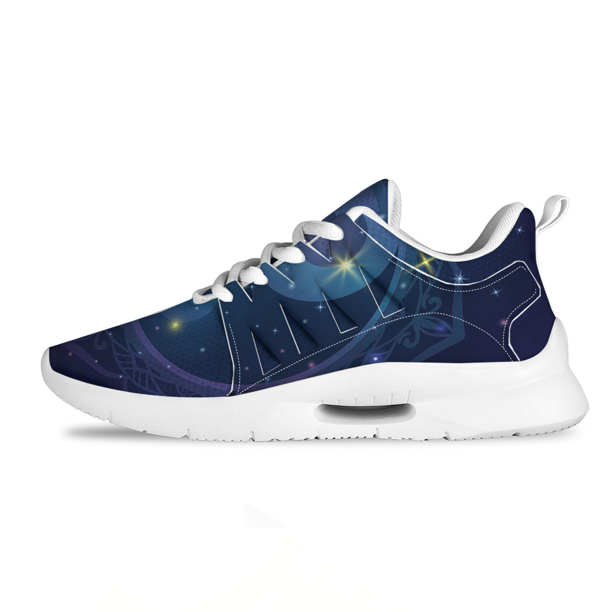 Yin Yang Space Print Tennis Shoes-grizzshop