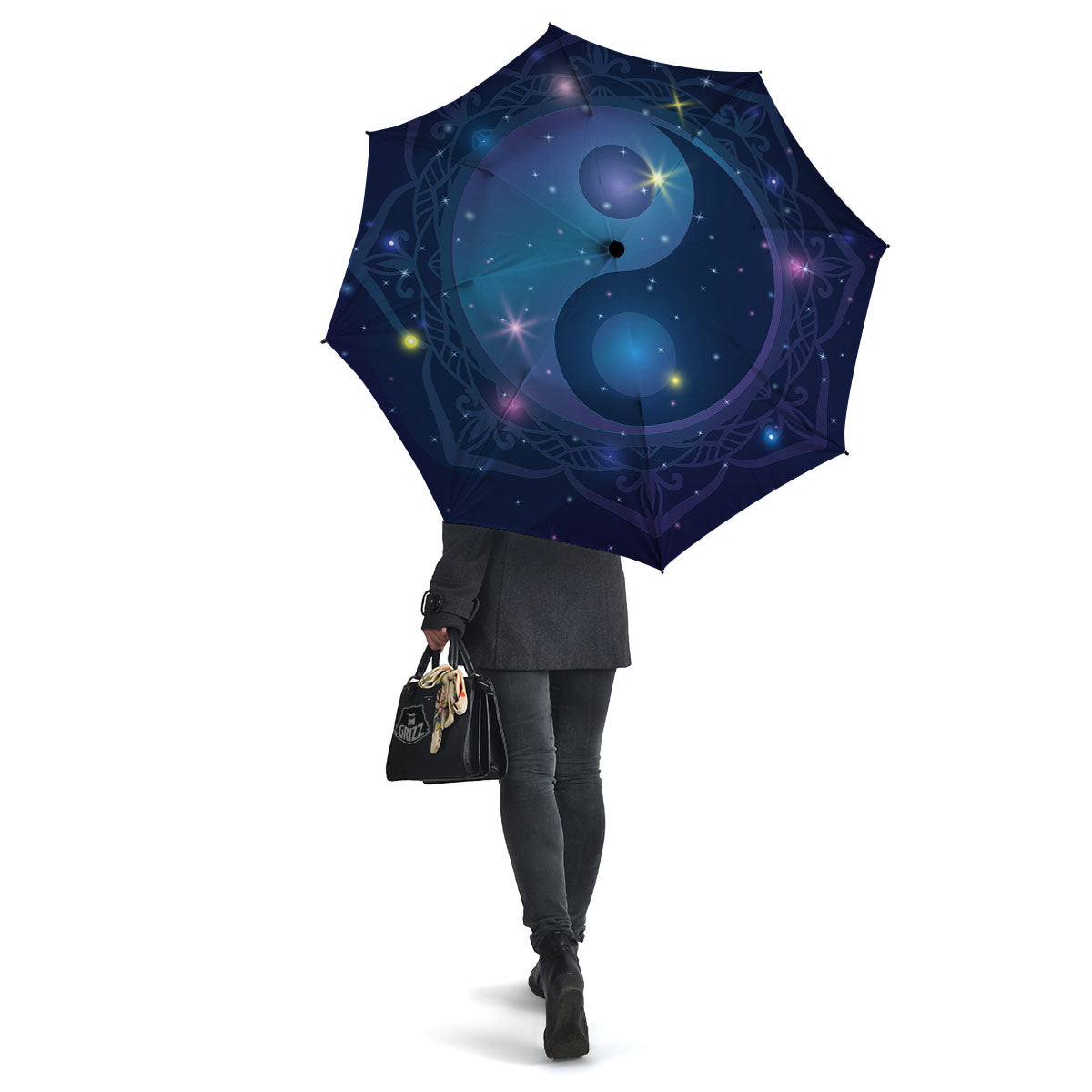 Yin Yang Space Print Umbrella-grizzshop