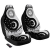 Yin Yang Sun White And Black Print Car Seat Covers-grizzshop