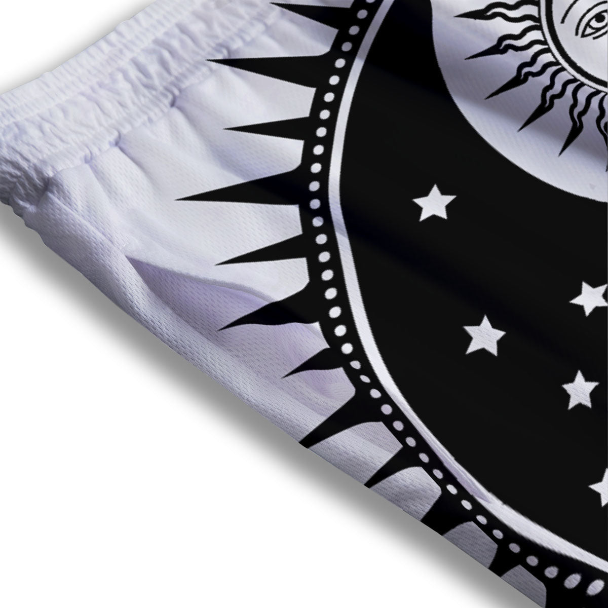 Zodiac Sign Dark Capricorn Print Mesh Shorts