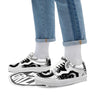 Yin Yang Sun White And Black Print Skate Shoes-grizzshop