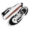 Yin Yang Symbol White And Black Print Skate Shoes-grizzshop