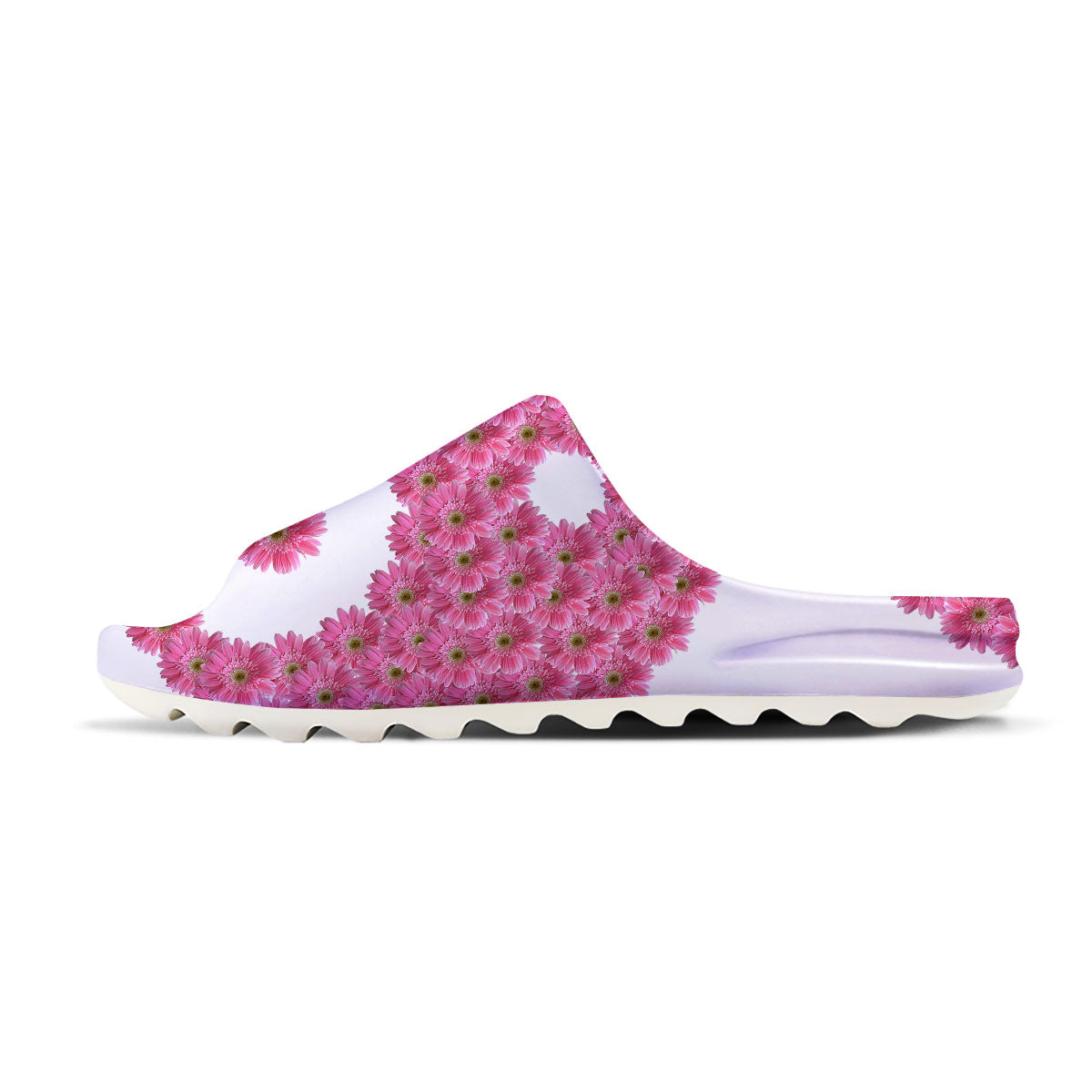 Yin Yang Pink Flowers Print Sandals-grizzshop