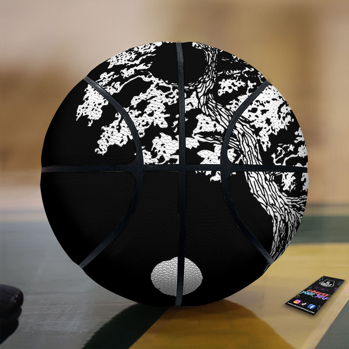 Zodiac Sign Vintage Pisces Print Basketball