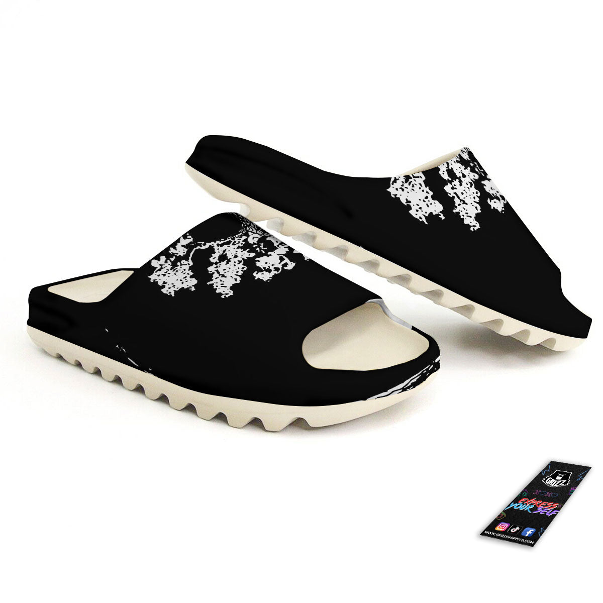 Yin Yang Roots Print Sandals-grizzshop