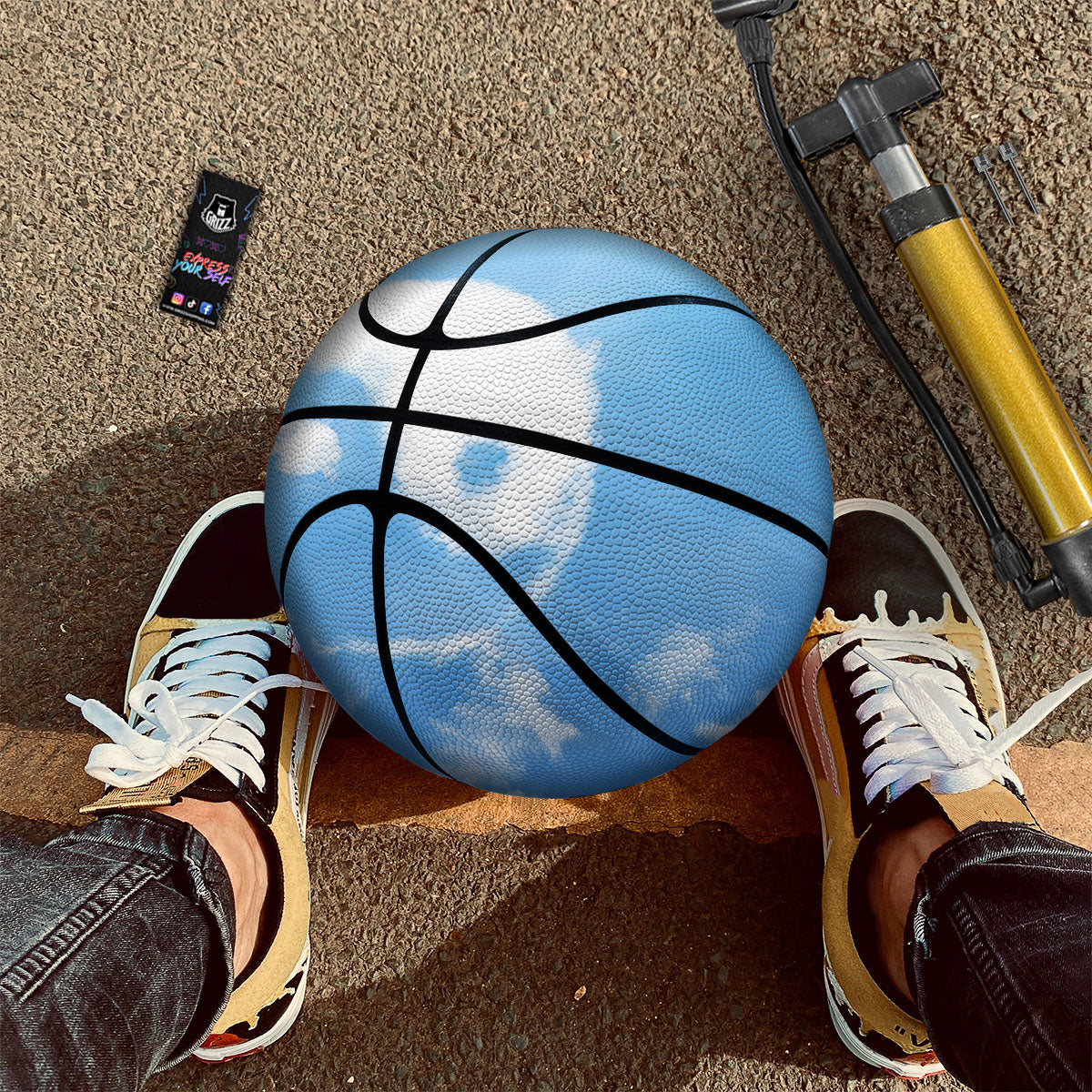 Zodiac Sign Vintage Sagittarius Print Basketball