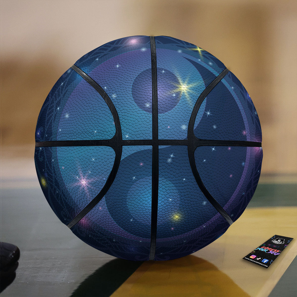 Yin Yang Space Print Basketball