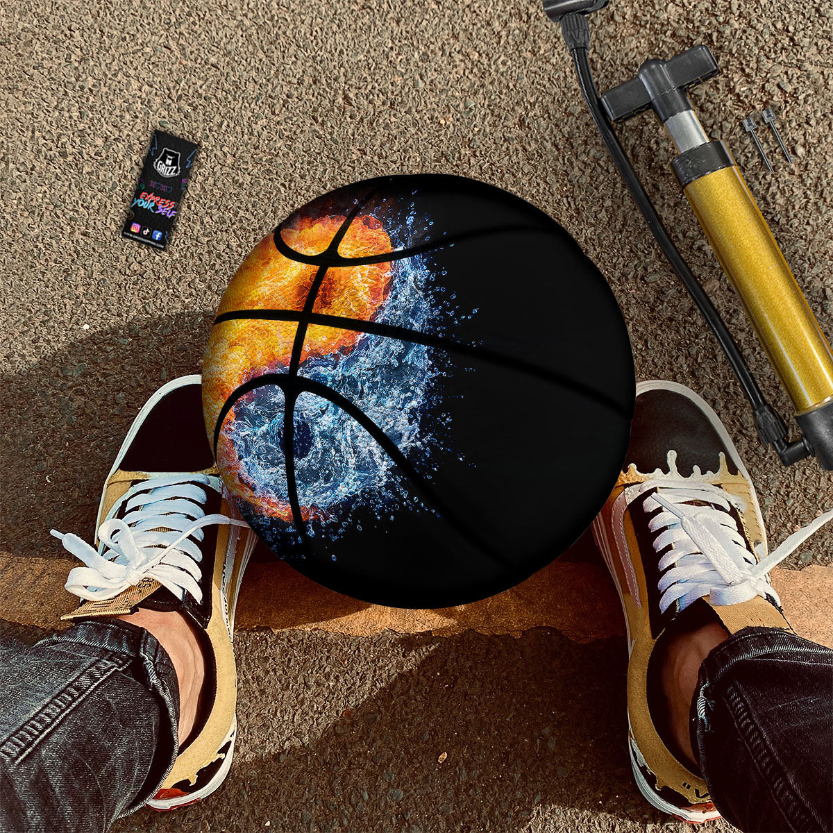 X-Ray Human Skeleton Print Basketball